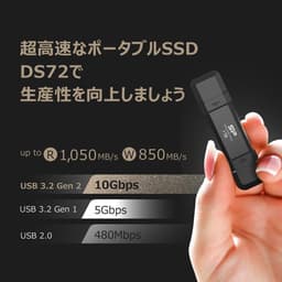 Draagbare SSD - Externe Opslag - Bestanden Overzetten - Dubbele Connector - 1 TB - Zwart — thumbnail 2