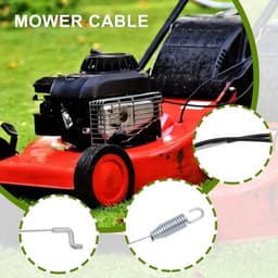 Tractiekoppeling Kabel - 2 Stuks - Compatibel met Toro Grasmaaiers - Kabellengte 45,5"/115,57cm - 34,5"/87,63cm - Metaal - Onderdelennummer 115-8435 290-941 - Grasmaaier Kabel — thumbnail 2