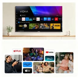 LED TV Hikers HD 32" (80 cm) Slimme TV VIDAA - DVB-T2/S2 - CI - 3xHDMI - 2xUSB - WiFi Bluetooth - Android 1 GB+8 GB - Zwart — thumbnail 3