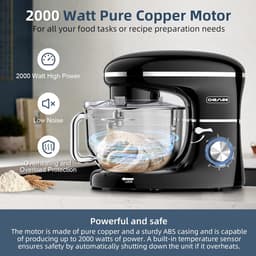 SnelShoppen - Cheflee Food Processor Zwart - Multifunctionele Keukenmachine met Snijd- en Mixfunctie - Perfect voor Smoothies, Soepen, en Salades - Va — thumbnail 3