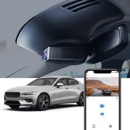SnelShoppen - Dash Cam voor Volvo S60 V60 2019-2022 - 4K UHD Video, WiFi, G-Sensor, Nachtzicht, OEM-stijl Accessoires, Inclusief 64GB Kaart — thumbnail 1