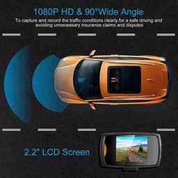 4-kanaals 360° dashcam HD 1080P 4-lens rijrecorder met 32GB geheugenkaart — thumbnail 5
