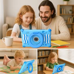 SnelShoppen - Kids Tablet 7 Inch Android 15 - Penta Core 6GB RAM 32GB ROM - Dubbele Camera - 2.4G+5G WiFi6 - Uitbreidbaar tot 128GB - Onderwijs Apps - — thumbnail 5