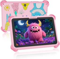 SnelShoppen - Kids Tablet 7 inch Android Tablet voor Kinderen - 32GB met WiFi, Ouderlijk Toezicht, Leer Apps, Geschikt voor 3-7 Jaar, Roze — thumbnail 1