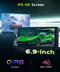 Autostereo 6.9 inch - Android 15 - Bluetooth en Wi-Fi - Eenvoudige app-installatie - ShopVlot — thumbnail 4