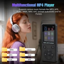 MP3 Speler 64GB - Bluetooth 5.0 - 1.8-inch LCD Scherm - Ondersteunt tot 128GB - m-winkel — thumbnail 3