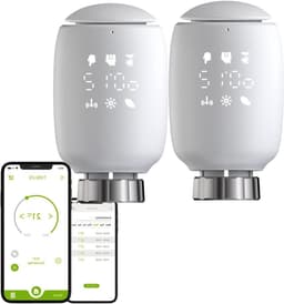 Thermostatische Radiator Klep - Slimme Thermostaat - Energie Besparen - Programmeerbare Weekschema - M30 x 1.5 - Wit — thumbnail 1
