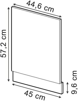 Vaatwasserpaneel - Frontpaneel Vaatwasser - Keuken Inrichten - Uitbreidbaar Systeem - 45 cm - Antraciet — thumbnail 5