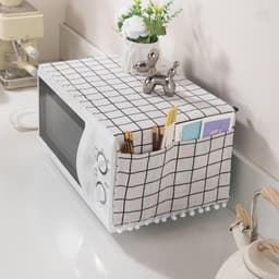 Magnetronhoes - Keukenbeschermer - Keuken netjes houden - Met opbergvakken - 30x90 cm - Bruin — thumbnail 2