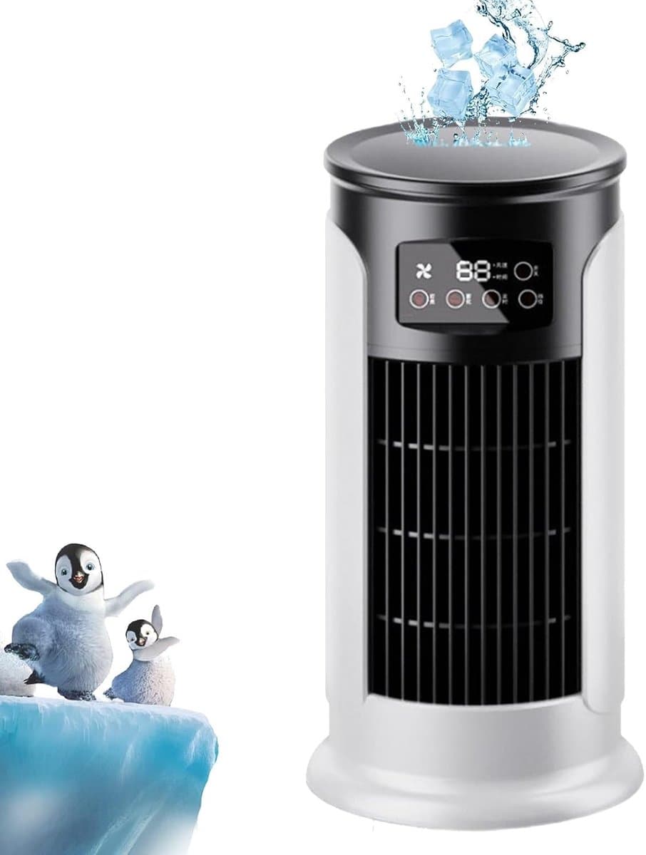 Draagbare Airco - Mini Koeler - Persoonlijke Koeling - 3-in-1 Functie - 350ml Tank - Wit — afbeelding 1