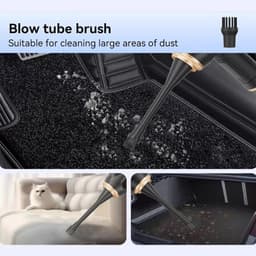 Draagbare Kruimeldief - Auto Stofzuiger - Auto Interieur Reinigen - Zuigen en Blazen - 21 x 20 x 7 cm — thumbnail 3