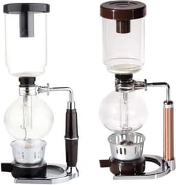 Sifon Koffiezetapparaat - Vacuüm Brouwer - Thuis Koffie Zetten - Borosilicaatglas - 3 Persoons - Zwart — thumbnail 4