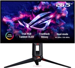 ASUS ROG Swift OLED PG27UCWM - 4K UHD Tandem RGB OLED - USB C 96W - 0.03ms - 4K 240Hz, FHD 480Hz Dual Mode - 27 Inch — thumbnail 1