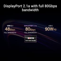 ASUS ROG Swift OLED PG27UCWM - 4K UHD Tandem RGB OLED - USB C 96W - 0.03ms - 4K 240Hz, FHD 480Hz Dual Mode - 27 Inch — thumbnail 4