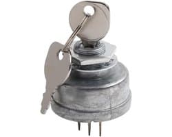 Contactslot Grasmaaier - Startschakelaar Motor - Motor Starten - Duurzaam Buitenmateriaal - 6x4x4cm - Zilver