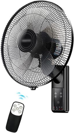 Wandventilator - Oscillerende ventilator - Ventilatie Binnen - Met Afstandsbediening - 18 inch - Wit — thumbnail 1