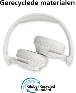PHILIPS TAH4500WT/00 - Draadloze On-Ear Koptelefoon - Active Noise Cancelling - Bluetooth 6.0 - Tot 70 Uur Batterijduur - Dynamic Bass - Multipoint - Snelladen 5 Min = 4 Uur - Wit — thumbnail 3