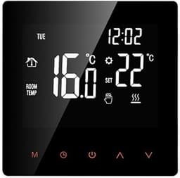 Slimme Thermostaat - Temperatuurregelaar - Verwarming Bediening - App Bediening - 86x86mm - Wit — thumbnail 1