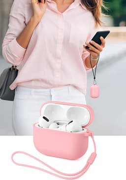 Studio Air® Airpods Hoesje Pro 3 Siliconen Case - Roze - Soepel Airpod Hoesje voor Airpods Pro 3 (model 2025) — thumbnail 4