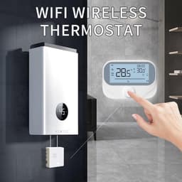Ketelthermostaat - Slimme Regelaar - Energie Besparen - Draadloze RF Koppeling - 20 x 13 x 2 cm - Wit — thumbnail 3