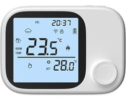 Slimme Thermostaat - Temperatuurregelaar App - Energie Besparen - Lange Draadloze Bereik - 20 x 10 x 3 cm