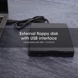 Externe Floppy Drive - USB Lezer - Bestanden Overzetten - USB Powered - 3.5 Inch - Zwart — thumbnail 3