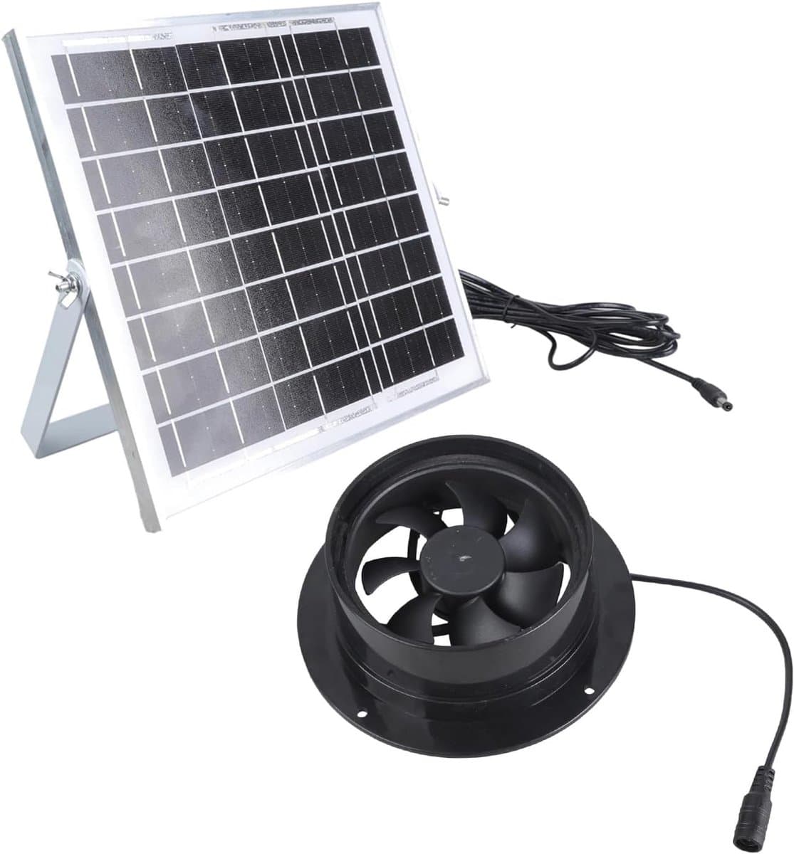 Zonneventilator - Luchtafvoer - Kassen Ventileren - Geluidsarme Motor - 8W Paneel - Meerkleurig — afbeelding 1