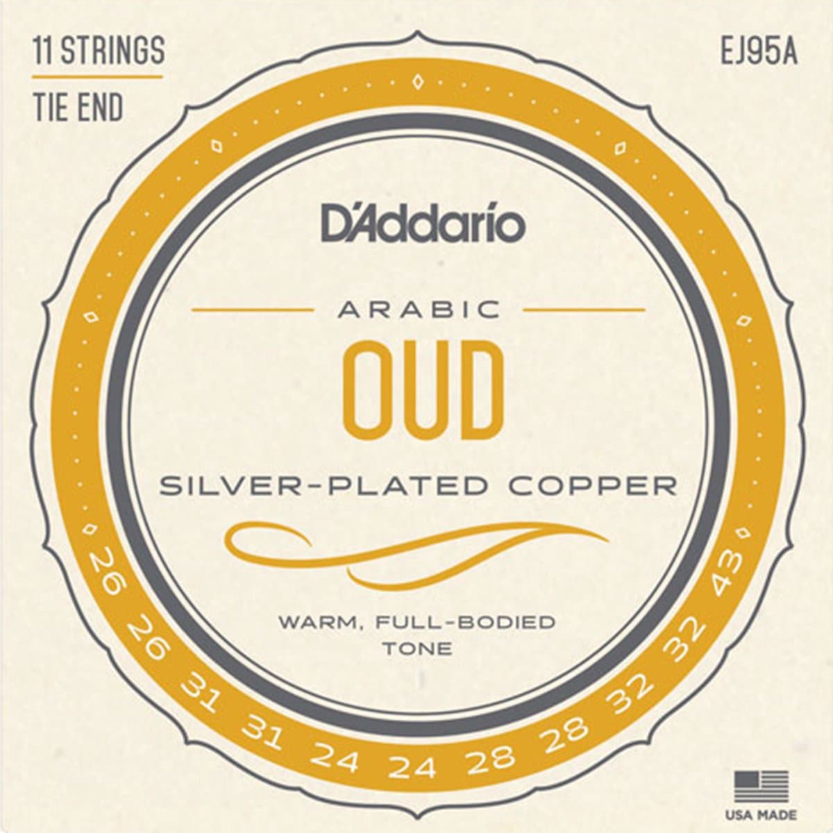 D'Addario EJ95A Arabic Oud Snaren 11-Snarig (26-43) — afbeelding 1