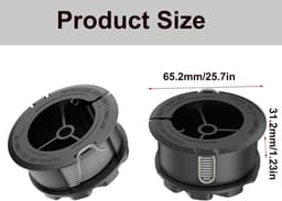 SnelShoppen - Vervangspoel 1.6 mm x 6 m voor Grasmaaier, Compatibel met Diverse Grastrimmers, Sterke Nylon Draad, Ideaal voor Tuinonderhoud — thumbnail 3