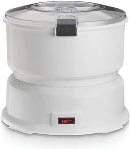 Elektrische Aardappelschiller - Groentesnijder Keukenmachine - Efficiënt Groenten Schillen - Handsfree Bediening Met Knop - 1 kg Capaciteit - Wit — thumbnail 4