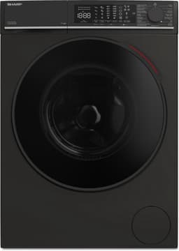 Sharp ESNL014CBA2BE - wasmachine - 10 kg - 1400 rpm - energie label A - WIFI - automatisch doseren - mat zwart — thumbnail 1