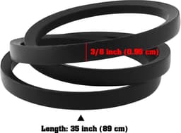 Dailygoods- Grasmaaier V-riem Vervanging 91-2258 - Compatibel met Toro - Rubber - Lengte 89 cm - Breedte 0,95 cm - Zwart — thumbnail 4