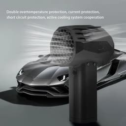 Handstofzuiger - Kruimelzuiger - Auto Interieur - Borstelloze Motor - 400 Gram - Grijs — thumbnail 4