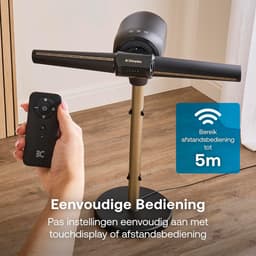 Torenventilator bladloos stil - vloerventilator met appbediening - oscillerend - 5 snelheden - timer 1-10 uur — thumbnail 2