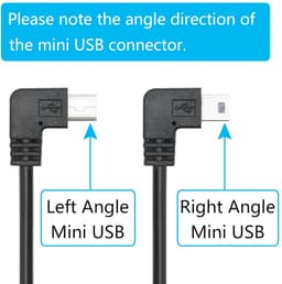 SnelShoppen - Micro USB Dashcam Voedingskabel 3,5 m, USB A Plug naar Micro USB Plug, 24AWG voor Dashcam, Achteruitkijkspiegel Camera, Zwart — thumbnail 2