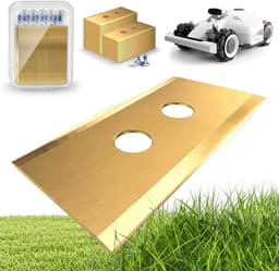 SnelShoppen - Vervangende Bladen 36 Stuks Robotic Grasmaaier Bladen, Dubbel Gat, Langdurig, Schokbestendig, Roestvrij Staal, Geschikt voor Mammotion L — thumbnail 1