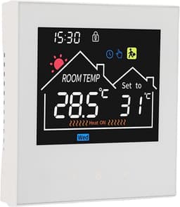 Intelligente Thermostaat - Slimme Regelaar - Comfort Regelen - Touchscreen Bediening - 86 x 86 mm - Wit — thumbnail 4
