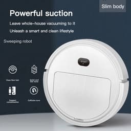 Smart robot stofzuiger met borstels en Veegdoek. 3 in 1.Zuigen, vegen en dweilen. wit (TR_ ZB230A) — thumbnail 1