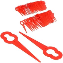 Plastic Grasmaaier Mesjes - Vervangende Mesjes - Tuin Onderhouden - Eenvoudige Installatie - 40 stuks - Rood — thumbnail 1