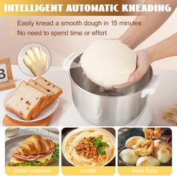 Deegmaker 7 liter - RVS - automatische fermentatiefunctie - ideaal voor thuisbakkers - ShopVlot — thumbnail 2