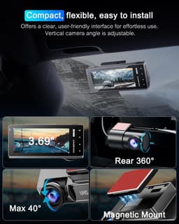 Dashcam 4K – 5G WiFi – CPL-filter – Nachtzicht – 64GB SD-kaart – 24U Parkeermodus – 170° Groothoek — thumbnail 2