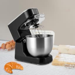 Keukenmachine - Mixer - Bakken en Mixen - Krachtige Motor - 5 Liter Kom - Zwart en Zilver — thumbnail 5