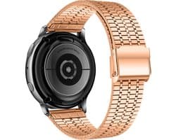 Strap-it Luxe stalen bandje 22mm - smartwatch bandje geschikt voor Samsung Galaxy Watch 46mm / Galaxy Watch 3 45mm / Gear S3 Classic & Frontier - Amazfit GTR 47mm / GTR 2 / GTR 3 - Pro - OnePlus Watch - rosé goud