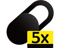 Webcam Cover Laptop Schuifje Camera Cover Laptop Zwart - Camera Cover Webcam Camera Schuifje Sticker Voor Laptop Smartphone En Tablet Zwart - 5 Stuks