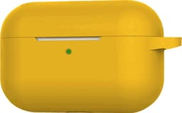 Hoesje - Geschikt voor Apple AirPods 3 - met Clip - Siliconen Hoes - Silicone Case Cover - Geel — thumbnail 3