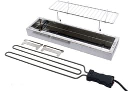 Spiedini ElectroGrill 1800 - Elektrische grill/bbq (met rooster) voor binnen, voor het grillen/barbecuen van saté, arrosticini of spiesjes - 1800 Watt - Materiaal: rvs — thumbnail 2