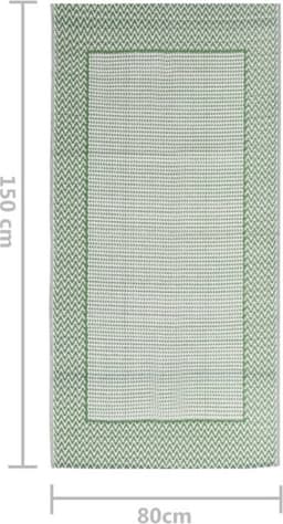 vidaXL - Buitenkleed - ARAKIL - 80x150 - cm - polypropeen - groen — thumbnail 5
