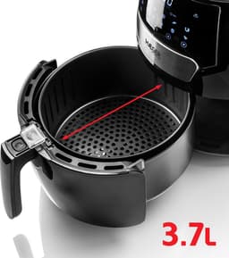 No-Oil Fryer Haeger Air Feast Digital 1500 W 3,7 L Black — thumbnail 3