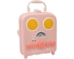 Sunnylife - Beach Accessories Bluetooth Speaker Beach Sounds Peachy Pink - Kunststof - Roze