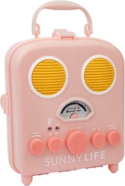 Sunnylife - Beach Accessories Bluetooth Speaker Beach Sounds Peachy Pink - Kunststof - Roze — thumbnail 1